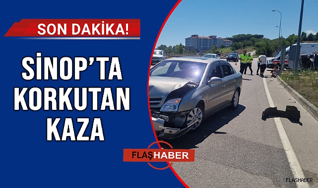 İKİ OTOMOBİL ÇARPIŞTI!