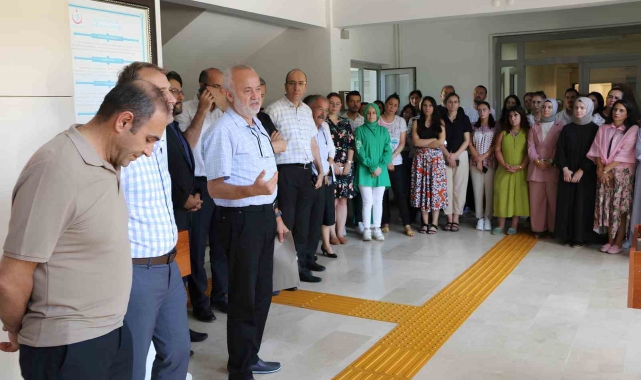 İl Sağlık Müdürü Öğütlü personelle vedalaştı