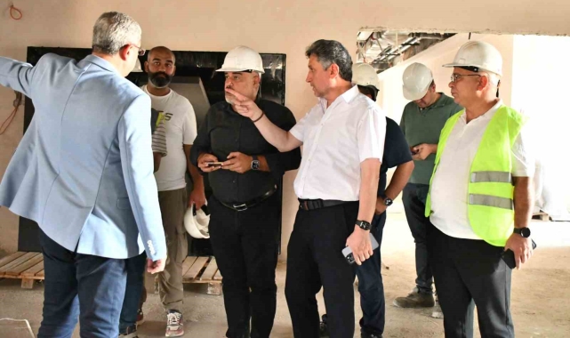 İl Sağlık Müdürü Şahin'den Travmatik Acil Durum Hastanesi inşaatında İnceleme