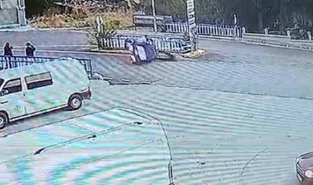 Isparta'da eski muhtarın öldüğü kaza güvenlik kamerasına yansıdı