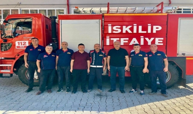 İzmir'deki orman yangınına İskilip itfaiyesinden destek