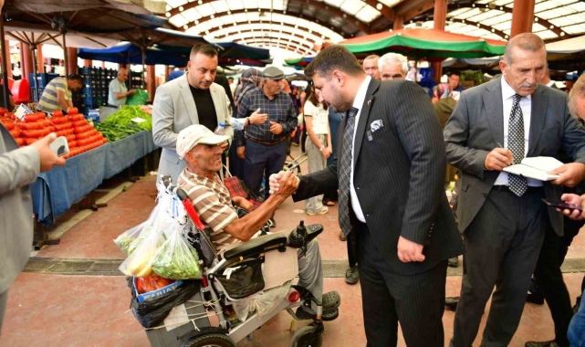 Kahramankazan Belediye Başkanı Çırpanoğlu'ndan pazar ziyareti