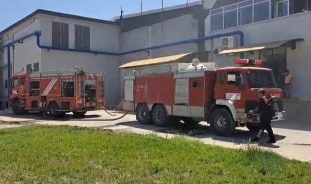 Kahramanmaraş'ta tekstil fabrikasındaki yangın büyümeden söndürüldü