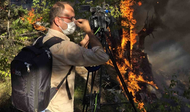 Karabük'teki orman yangınını söndürme çalışmaları 5 saattir sürüyor