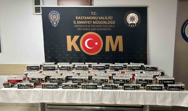 Kastamonu'da 28 bin adet doldurulmuş makaron ele geçirildi