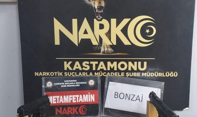 Kastamonu'da uyuşturucu madde ile yakalanan 2 şahıs gözaltına alındı