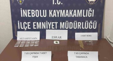 Kastamonu'da uyuşturucuyla yakalanan şahıs gözaltına alındı