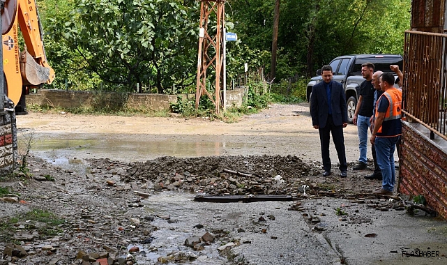 KAYMAKAM ÇELİK'TEN SAĞANAK SONRASI YERİNDE DENETİM!