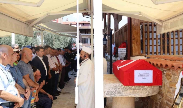 Kıbrıs Gazisi Güden düzenlenen tören ile son yolculuğuna uğurlandı