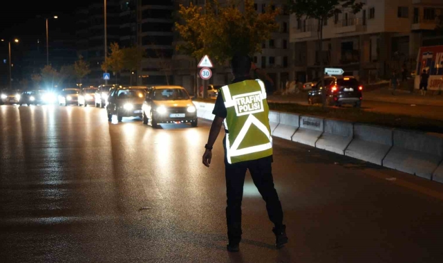 Kırıkkale'de 157 araç trafikten men edildi