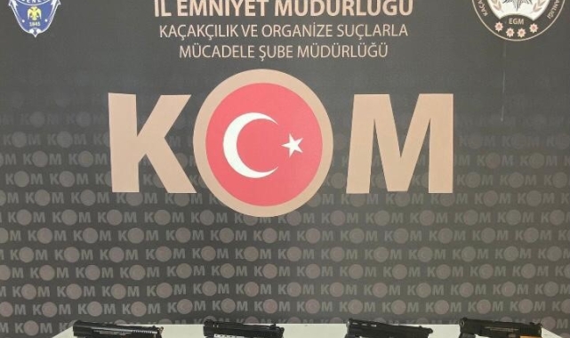 Kırıkkale'de 4 ruhsatsız tabanca ele geçirildi: 1 gözaltı