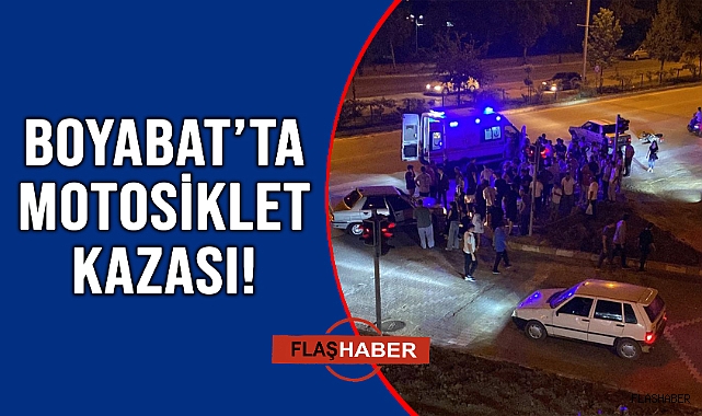 KONTROLDAN ÇIKAN MOTOSİKLET KAZA YAPTI!