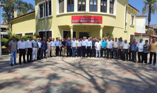 Köyceğiz Kaymakamı Maslak muhtarlar ile bir araya geldi