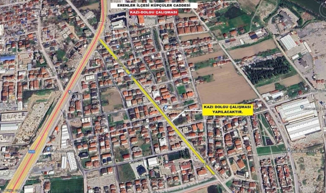 Küpçüler Caddesi yenileniyor