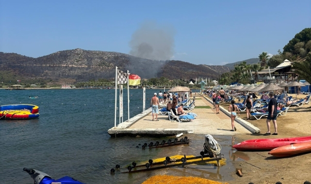 Kuşadası'ndaki orman yangını büyümeden söndürüldü