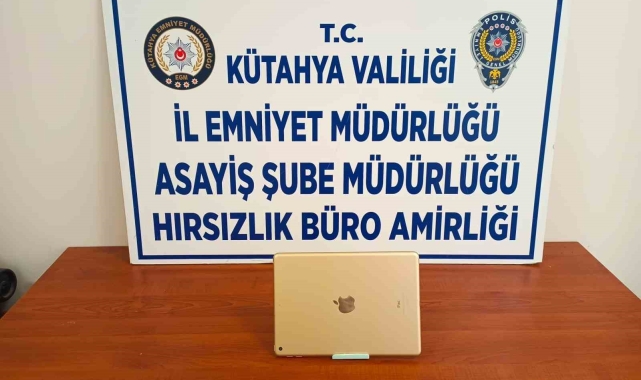 Kütahya'da 12 yaşındaki çocuk kütüphaneden çaldığı tablet ile yakalandı