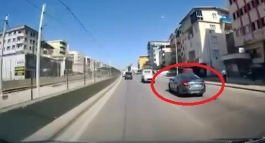 Makas kazası kamerada