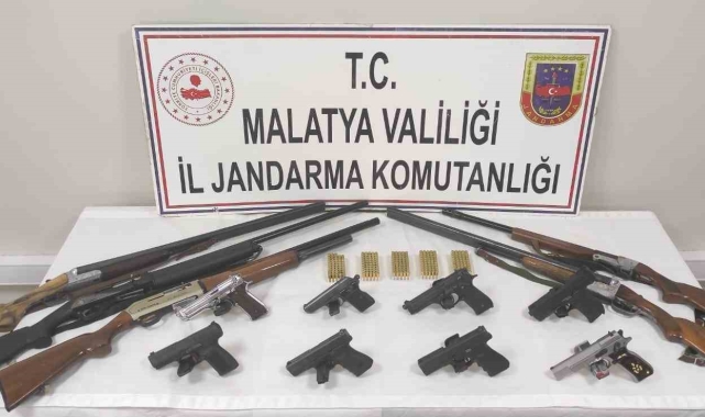 Malatya'da ruhsatsız silah ticareti operasyonu: 6 şüpheli gözaltında