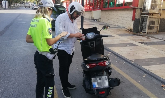Manisa'da 55 motosiklet trafikten men edildi