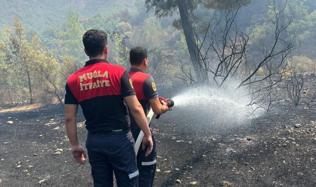 Marmaris'teki orman yangını hızlı müdahale ile söndürüldü