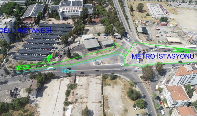 Metro çıkışı ile hastane arasına 160 metrelik yaya tüneli