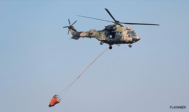MSB'DEN ORMAN YANGINLARIYLA MÜCADELEYE 15 HELİKOPTERLE DESTEK!