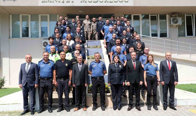 Muğla Emniyet Müdürlüğü'nde rütbe terfi töreni düzenlendi