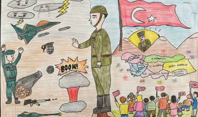 Öğrencilerin gözünden Büyük Zafer: SGM'nin yarışmasında en güzel resimler belli oldu