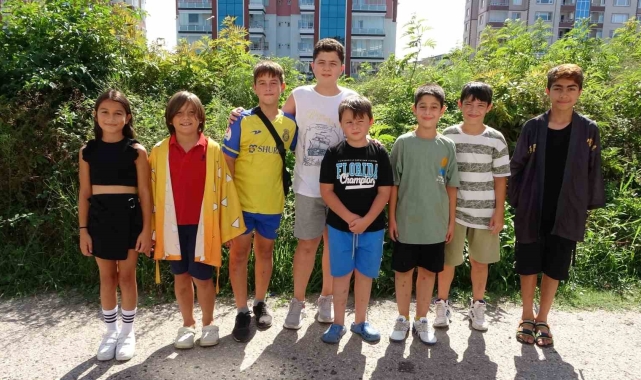 Ordu'da çocukların 'park' eylemi