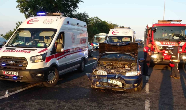 Ordu'da zincirleme trafik kazası: 3 yaralı