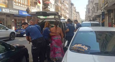 Ortalığı birbirine kattı, yakalanınca küfretti