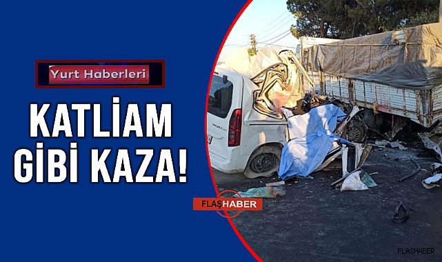 PARK HALİNDEKİ KAMYONA ARKADAN ÇARPTI!