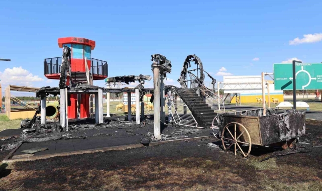 Park yangınında failler tespit edildi