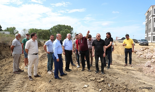 REKTÖR TAŞDEMİR KAMPÜS İNŞAATLARINI İNCELEDİ!