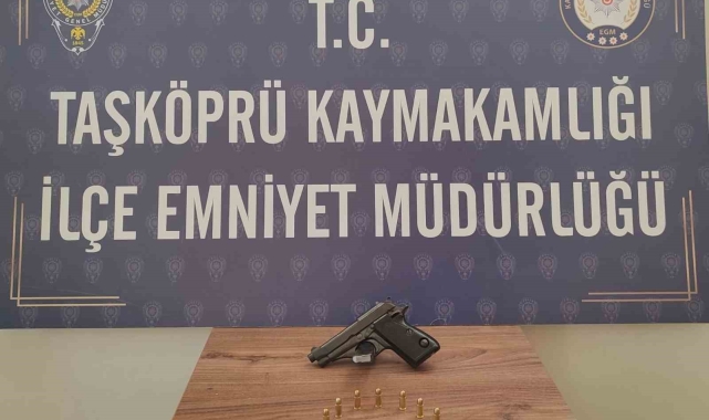 Ruhsatsız tabancayla yakalanan şahıs hakkında işlem başlatıldı