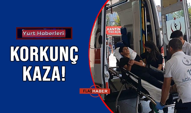 SALÇA MAKİNESİNE ELİNİ KAPTIRDI!