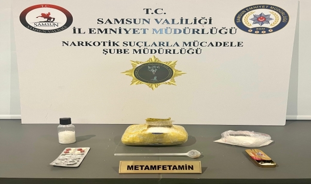 Samsun'da 1 kilo 100 gram uyuşturucu ele geçirildi