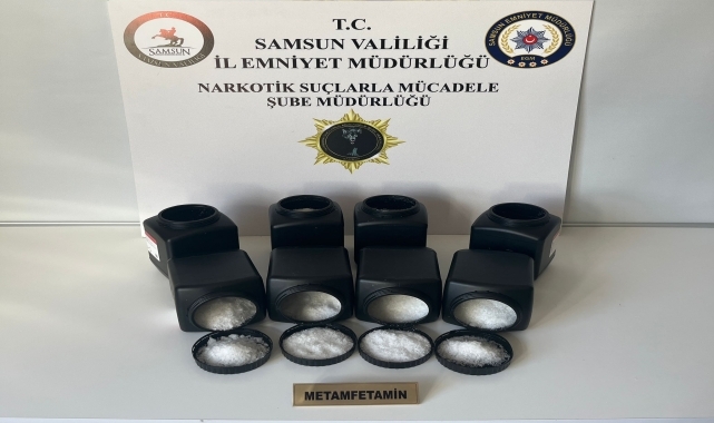 Samsun'da 8 kilogram uyuşturucu ele geçirildi