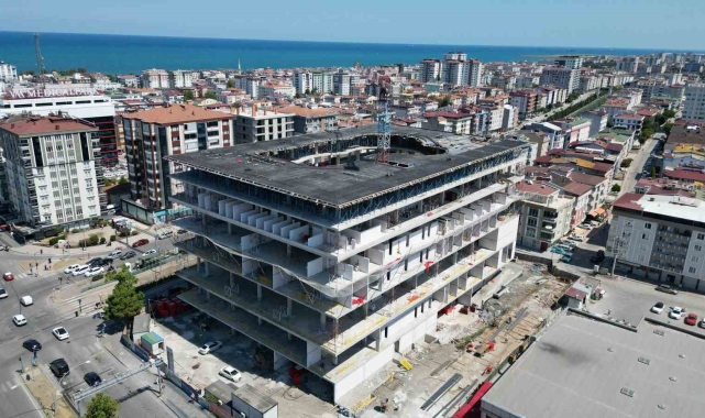 Samsun Şehir Kütüphanesi'nin yüzde 32'si tamamlandı