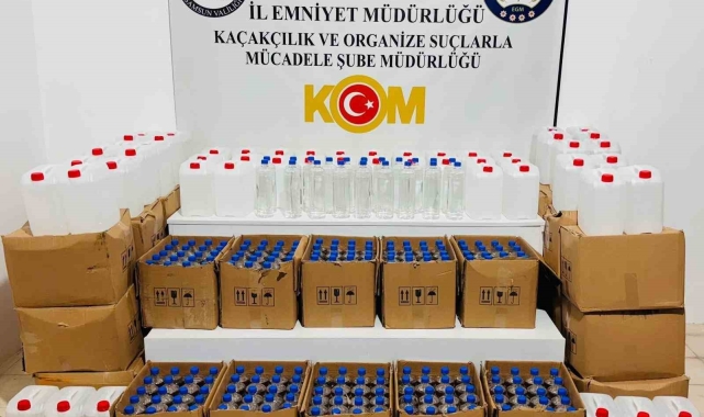 Samsun'da 1 ton etil alkol ele geçirildi
