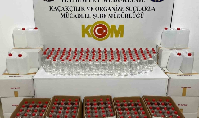 Samsun'da 700 litre etil alkol ele geçirildi