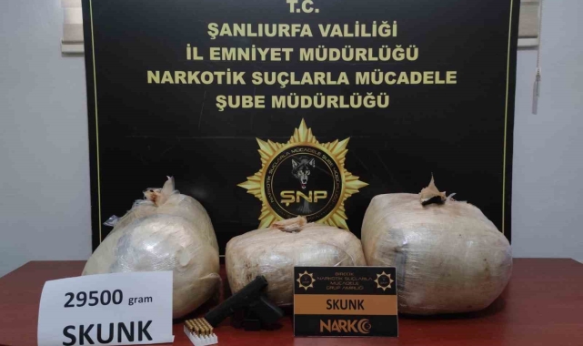 Şanlıurfa 29 kilo sentetik uyuşturucu ele geçirildi: 5 gözaltı