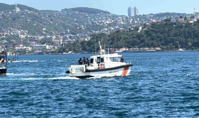 Sarıyer'de batan teknede kaybolan kişiyi arama çalışmaları devam ediyor