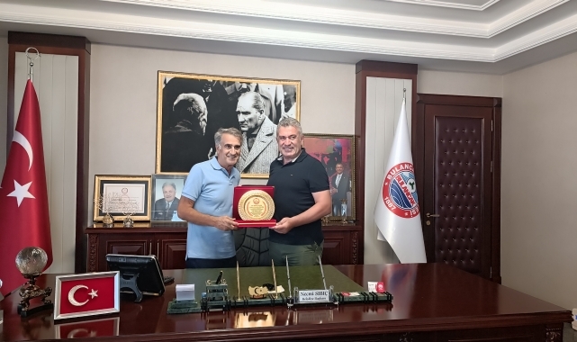 Şenol Güneş'ten Bulancak Belediye Başkanı Necmi Sıbıç'a ziyaret