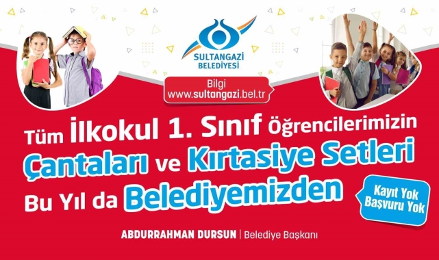 Sultangazi Belediyesi'nden eğitime destek: Binlerce öğrenciye çanta ve kırtasiye seti dağıtılacak