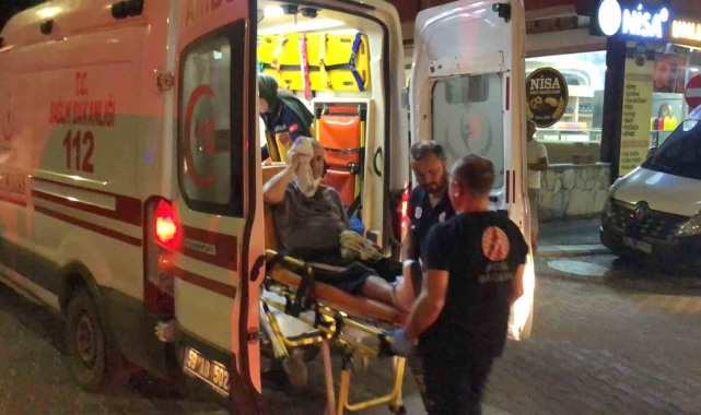 Tekirdağ'da 2 kişinin yaralandığı kaza kamerada