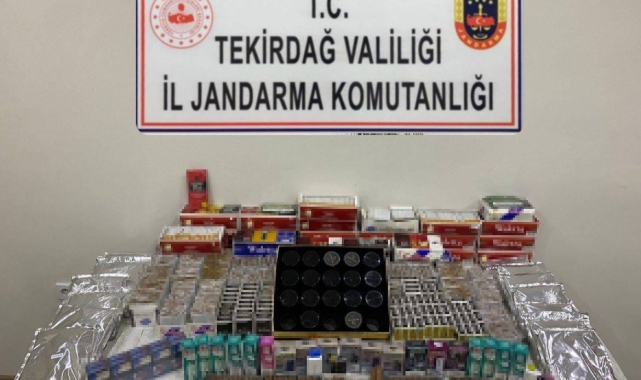 Tekirdağ'da kaçak sigara operasyonu