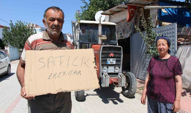 Telefon dolandırıcılarına 750 bin TL kaptıran Amasyalı çiftçi, traktörünü satışa çıkardı