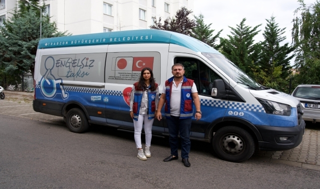 Trabzon'da "engelsiz taksi" ile 183 kişiye ulaşım hizmeti verildi
