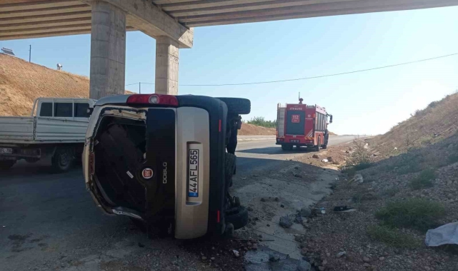 Trafik kazasında 2 kişi yaralandı